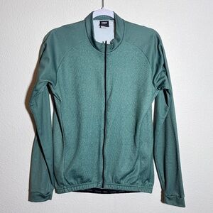 Ornot Cycling Lightweight Waffle Grid Geo Sage Green Thermal Jersey SIZE L